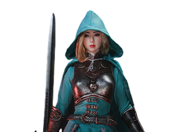 Помпейская воительница в голубом - КОЛЛЕКЦИОННАЯ ФИГУРКА 1/6 Pompeii Warrior Blue (PL2022-199B) - TBLeague