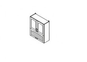Шкаф навесной Равенна В80/925 модерн решетка