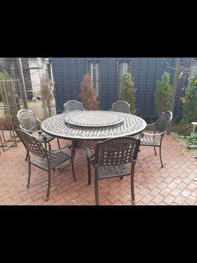 Набор обеденной мебели из алюминия Nice 6