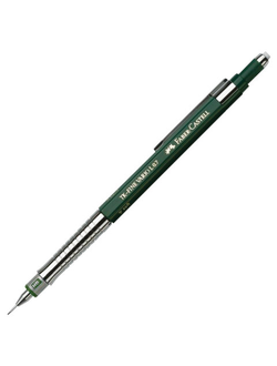 Карандаш механический FABER-CASTELL "TK-Fine Vario L", корпус темно-зеленый, ластик, 0,7 мм, 135700