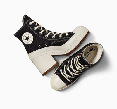 Тренд нового сезона черные туфли Converse Chuck 70 De Luxe Heel  A05347C