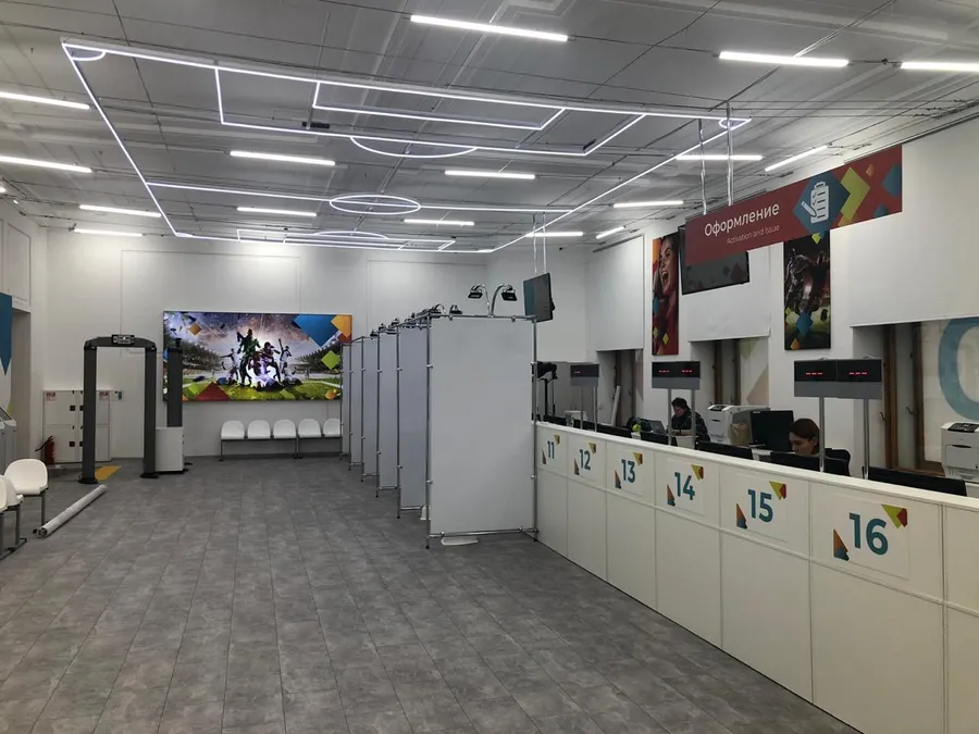 Освещение  центра FanID  в г.Санкт-Петербург