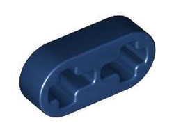 Technic, Liftarm Thin 1 x 2 - Axle Holes, Dark Blue (41677 / 4165428 / 6437884)