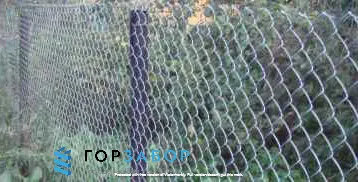 Забор для дачи из сетки рабицы