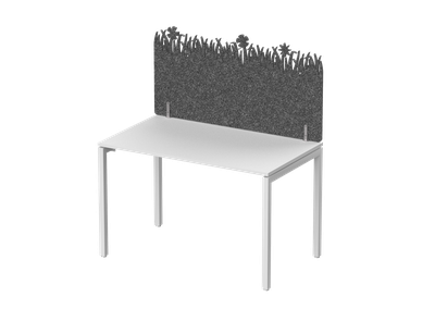 Экран фронтальный / боковой, с декором "Зеленая поляна", без фурнитуры