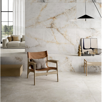 MarbleSystem, 60х120 см, керамогранит, Бреча Белый Лаппато R9 Ректификат, K948085LPR