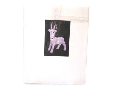 Светящаяся акриловая фигура Олень с бубенчиком, H=45 см (Два вида)