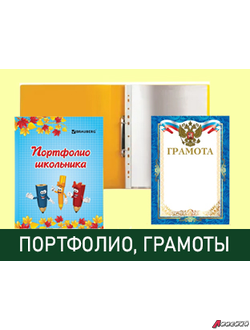 Папки-портфолио для школьников и детских садов. Грамоты, дипломы