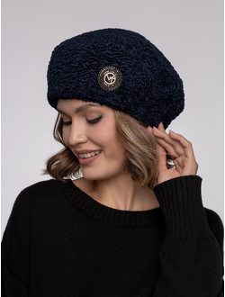 Берет женский из экомеха