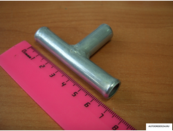 Трубка тройник 12х12х12мм металл угол 90 гр. (цена за 10 шт.)