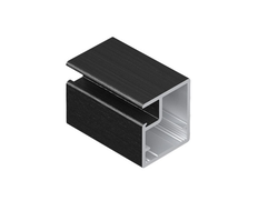 Профиль рамочный узкий 831, 20,5х19 - 19 мм, L=...м, Черный крацованный (brush)  DE0831.VP540.BKBAN.CJ  ARISTO