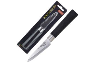 Нож с пластиковой рукояткой MAL-07P, MALLONY  для овощей, 9 см (985377)