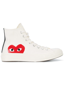 Кеды Converse Comme Des Garcons Белые Высокие женские 150205C