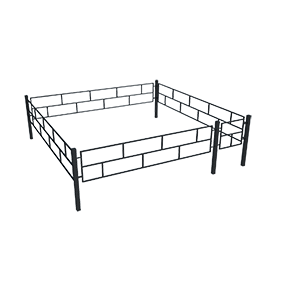 Оградка на могилу прямоугольники