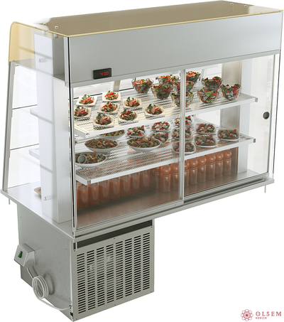 Витрина холодильная ATESY Регата ХВ-1200-1370-02