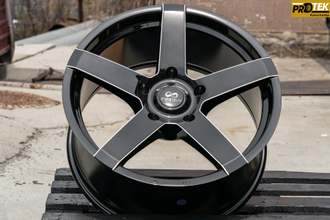Комплект дисков R20 9,5J ET+30 5*150 Infinity LW184 Черный с фрезеровкой (R658)