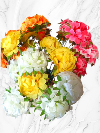 Искусственные цветы гортензии, высота 30 см, набор из 4 веток