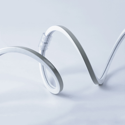 Неон фронтальный 220В, 15x14 мм, белый корпус