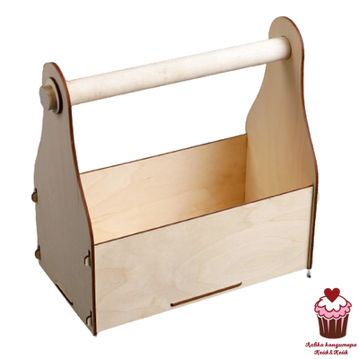 Ящик деревянный с ручкой 24,5×13,5см