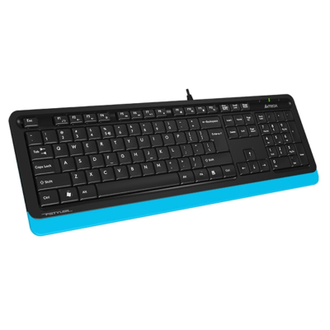 Клавиатура A4 Fstyler FK10 USB Multimedia, черный/синий