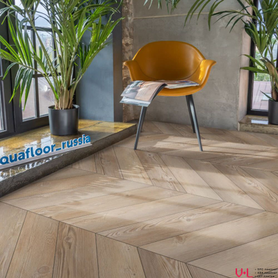 Кварцвиниловая плитка Aquafloor Parquet Chevron Glue AF2555PGCh 43 класс толщина 2.5 мм с фаской замковая 3.18 м2