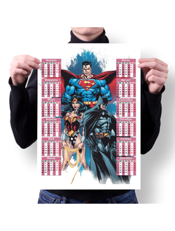Календарь настенный Супермен № 9