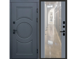 Дверь Сфера с панелью зеркало грей