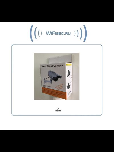 DE/SK2200 Муляж уличной видеокамеры. Отсек для 2  аккумуляторов (тип АА) + солнечная панель