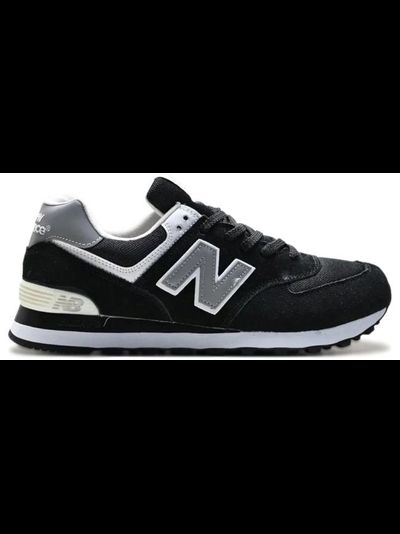 New Balance White Black мужские
