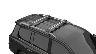 Багажная система LUX CONDOR Silver для а/м с классическими рейлингами универсальная