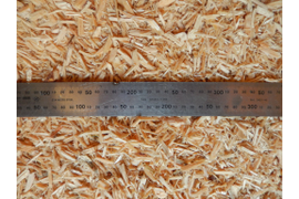 Щепа для арболита: естественная влажность, вылет  ножей 11 мм, сито Ø 20 мм.