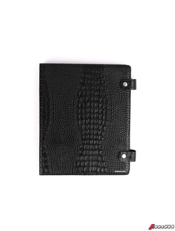 Органайзер для документов на кольцах, А4, черный кайман