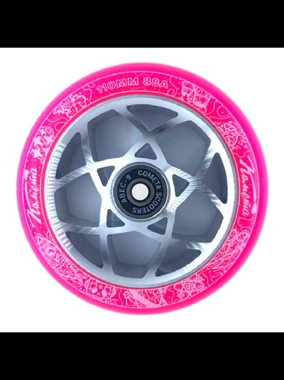 Колесо д/сам. Комета Атом Розовый / Серый