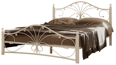 Кровать Фортуна-2 1,6*2,0 белая/ножки белые ш*в*д 1700х1070х2120мм