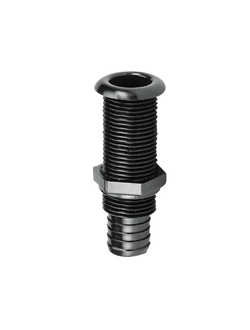 Сливная трубка из полиамида Nuova Rade 43510 7/8 " 100 мм чёрная со шланговым наконечником