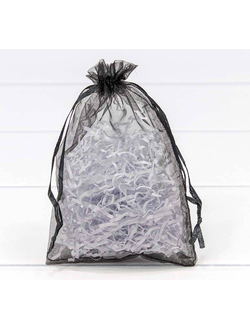 Мешочек из органзы 11*16см (чёрный)