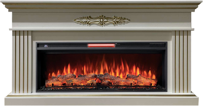 Линейный электрокамин Bergamo WTG с очагом Joker 45