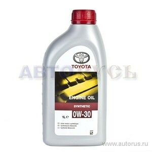 Масло моторное Toyota Engine oil 0W30 синтетическое 1 л 08880-80366-GO купить в Туле на Марата 100