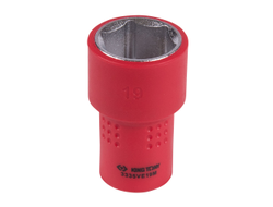 Головка торцевая диэлектрическая шестигранная 3/8", 19 мм KING TONY 3335VE19M