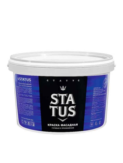 Краска В/Д  3 кг. ФАСАДНАЯ STATUS Радугамалер