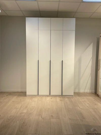 ШК 5 1600 шкаф четырехстворчатый распашной с антресолью Белый текстурный