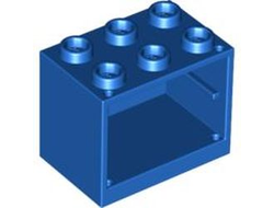 Container, Cupboard 2 x 3 x 2 - Hollow Studs, Blue (4532b / 4619667 / 6313992)