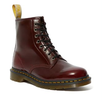 БОТИНКИ DR. MARTENS (ДОКТОР МАРТИНС)1460 бордовые на тонкой подошве