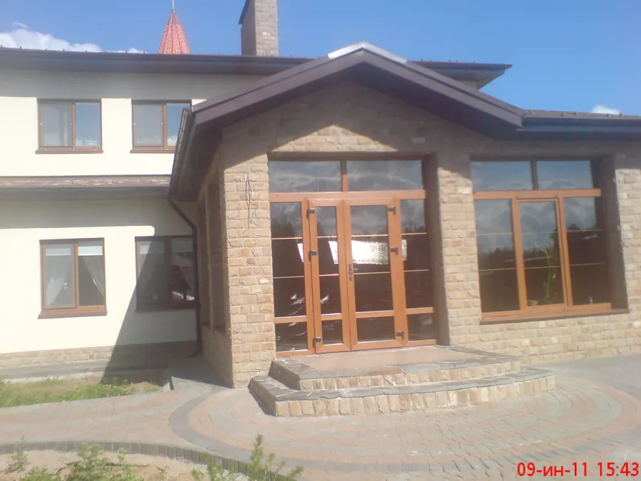 Установка пластиковых ламинированных немецких окон, частный дом, Ижевск,  мкрн. Горка