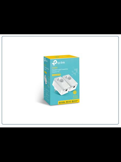 TP-LINK TL-PA4010PKIT, HomePlug AV Сетевой адаптер PowerLine 500 Мбит/с Ethernet с розетками (комплект 2 шт.)