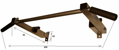 Турник настенный складной /турник в профиле/