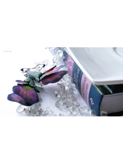 Волшебные серьги "Крылышки Луговых Фей" (необычные серьги в эльфийском стиле)