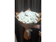 Классический букет из 5 белых кустовых хризантем Баккарди