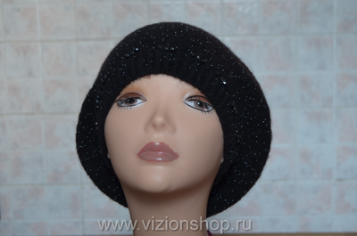 Vizio Визио Италия берет 5892 BO черный с камнями