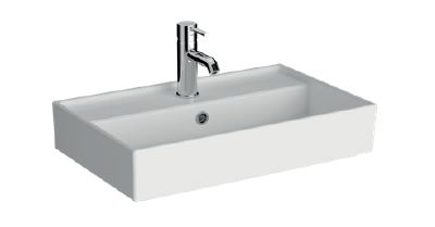 Прямоугольная раковина-чаша VitrA ArchiPlan с отверстием под смеситель, 60 см, цвет белый, 7401B003-0001